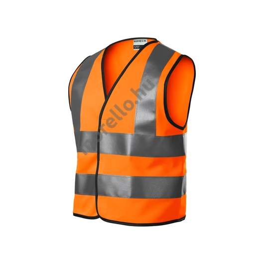 HV Bright biztonsági mellény gyerek fluoreszkáló narancssárga 4-6 éves/104-128 cm