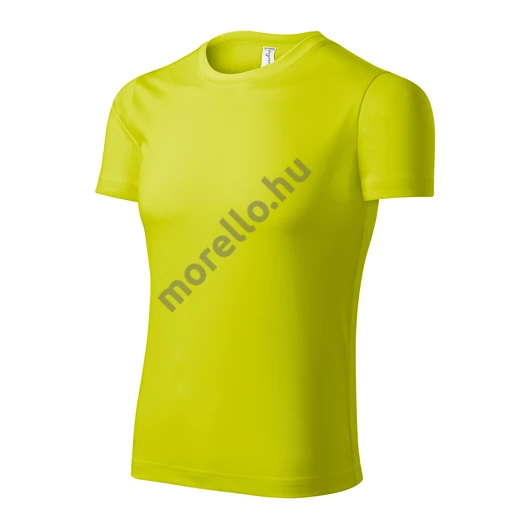 Pixel póló unisex neon sárga XS