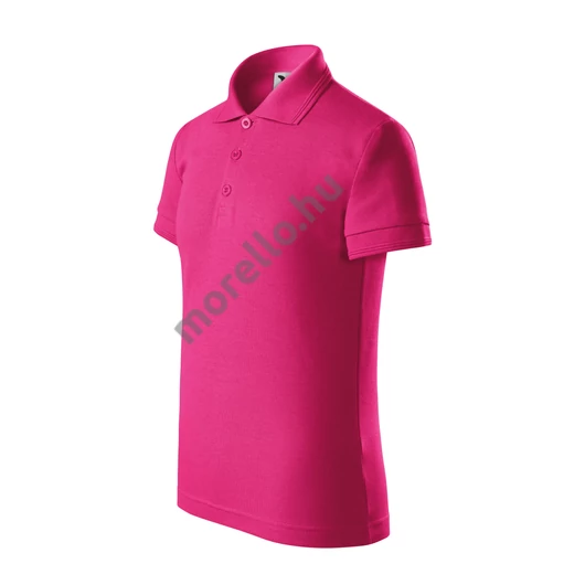 Pique Polo galléros póló gyerek bíborszín 158 cm/12 éves