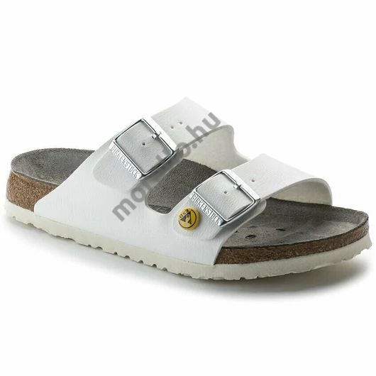 BIRKENSTOCK Arizona Birko-Flor ESD munkavédelmi papucs, normál szélesség, fehér 35