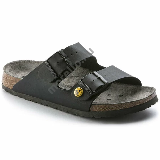 BIRKENSTOCK Arizona Birko-Flor ESD munkavédelmi papucs, normál szélesség, fekete 35