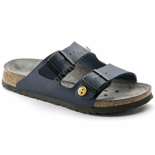 BIRKENSTOCK Arizona Birko-Flor ESD munkavédelmi papucs, normál szélesség, kék 35