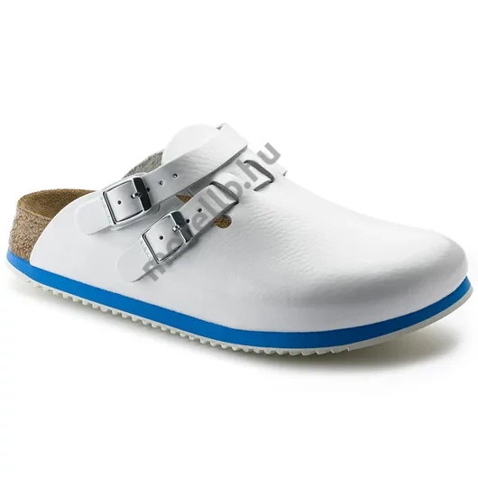 BIRKENSTOCK Kay SL Soft Footbed Natural Leather munkavédelmi  (kifutó modell), szűkített, fehér 35