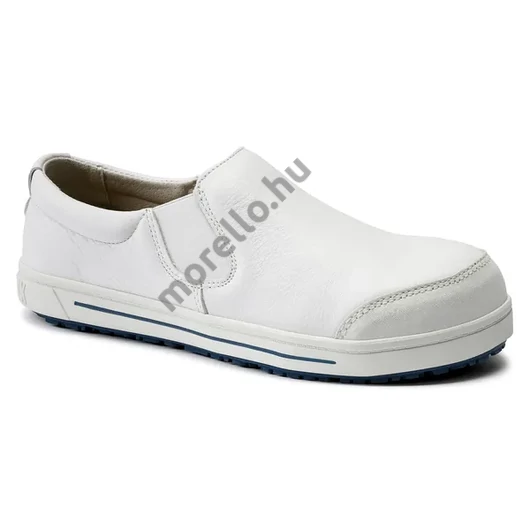 BIRKENSTOCK QS 400 NL Natural Leather belebújós munkavédelmi cipő, fehér 35