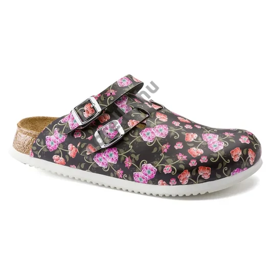 BIRKENSTOCK Kay Birko-Flor munkavédelmi papucs, Roses Black 35