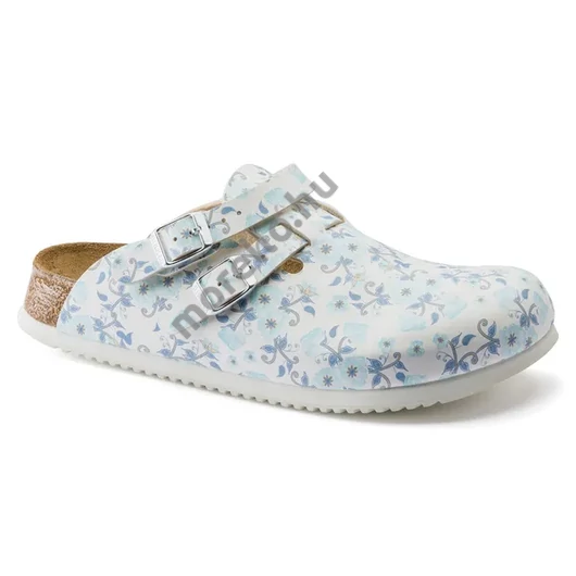 BIRKENSTOCK Kay Birko-Flor munkavédelmi papucs, Roses blue 35