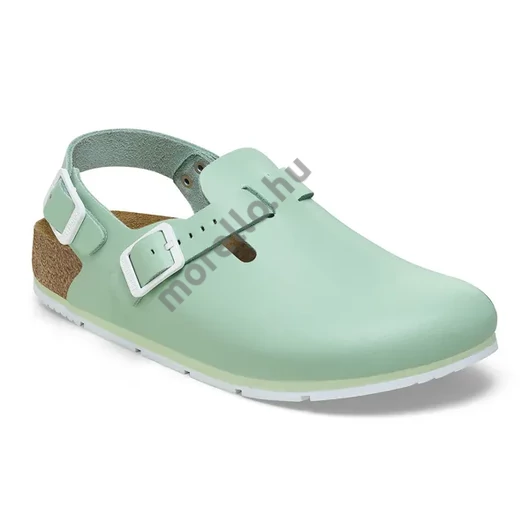BIRKENSTOCK Tokio PRO Natural Leather munkavédelmi papucs, szűkített, Matcha 35