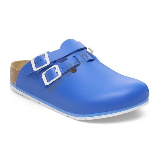 BIRKENSTOCK Kay PRO natural leather munkavédelmi papucs, szűkített, ultra kék 35