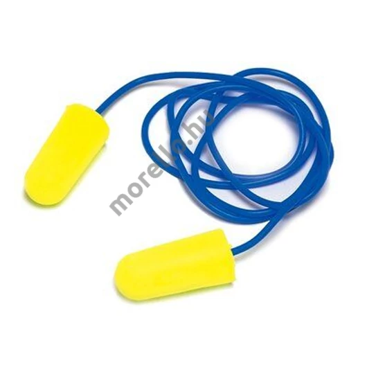 3M_ES-01-005 3M ES-01-005 EARSOFT ZSINÓROS FÜL-DUGÓ, NEON SÁRGA SNR 36dB