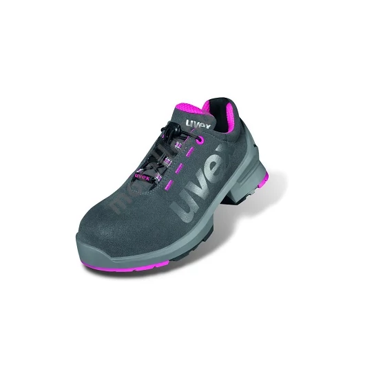 8562835 ÚJ! UVEX1 LADIES FÉLMUNKAVÉDELMI CIPŐ NŐI SZÜRKE/PINK S2 SRC ESD_35