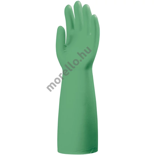 5538 MÁRTOTT ZÖLD NITRIL MUNKAVÉDELMI KESZTYŰ, VEGYSZERÁLLÓ, 45CM/0,56MM_8