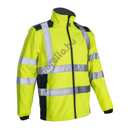 5KPA16000L ÚJ! KANPA HI-VIZ SÁRGA SOFTSHELL DZSEKI_L