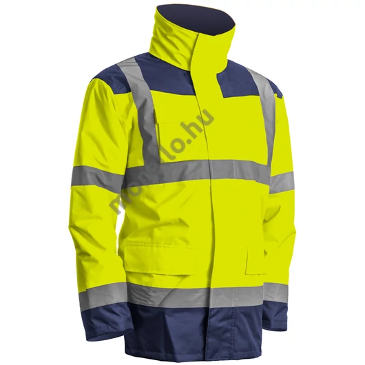 7KANYL ÚJ! KANATA 4/1 HI-VIZ SÁRGA/KÉK PE KABÁT_L