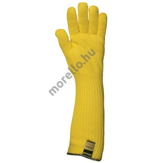 GAN4659 KÖTÖTT SÁRGA KEVLAR KESZTYŰ, 45 CM, 350°C, PAMUT BELSŐ_10