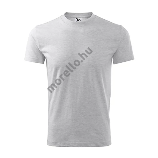 Classic póló unisex világosszürke melírozott 2XL