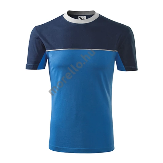 Colormix póló unisex azúrkék S