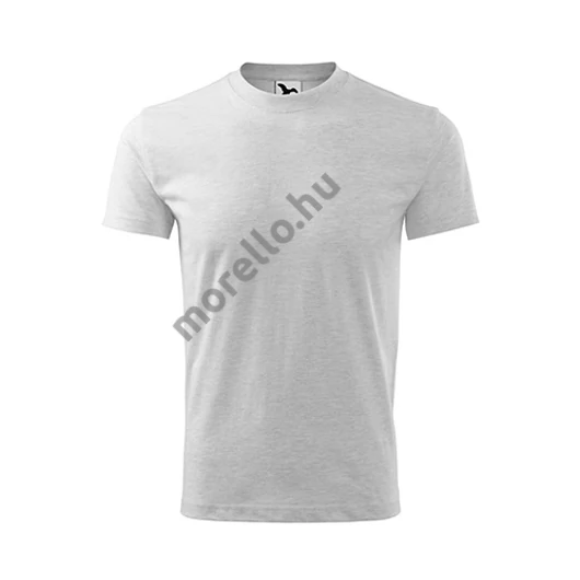Basic póló gyerek világosszürke melírozott 110 cm/4 éves