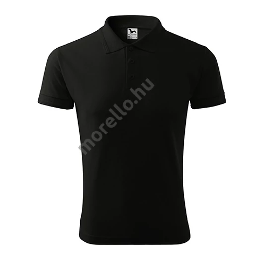 Pique Polo galléros póló férfi fekete 3XL