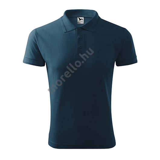 Pique Polo galléros póló férfi tengerészkék 4XL