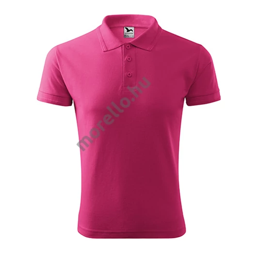 Pique Polo galléros póló férfi bíborszín 3XL