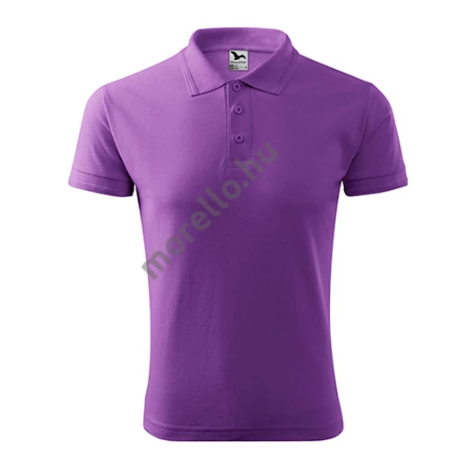 Pique Polo galléros póló férfi lila 2XL