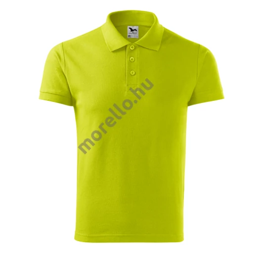Cotton galléros póló férfi lime S