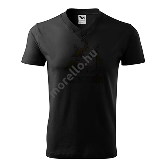 Unikornis póló unisex fekete S
