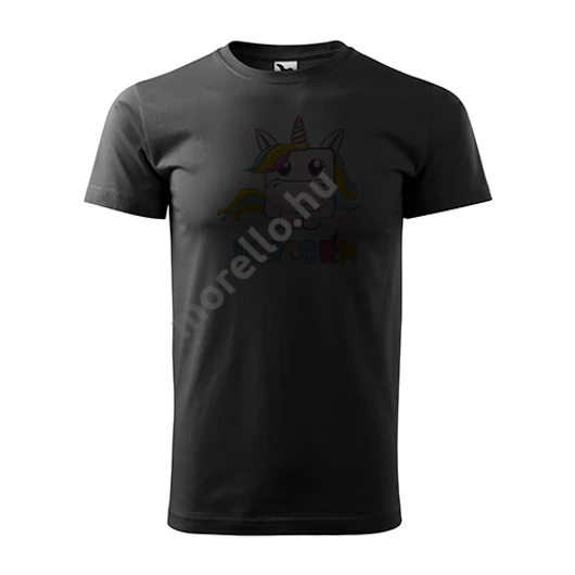Unikornis póló férfi fekete 5XL