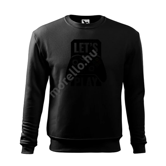 Lets play felső férfi/gyerek fekete 4XL