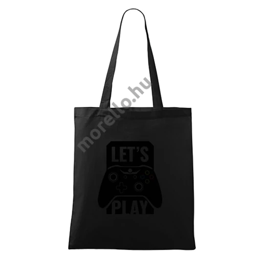 Lets play bevásárlótáska unisex fekete uni