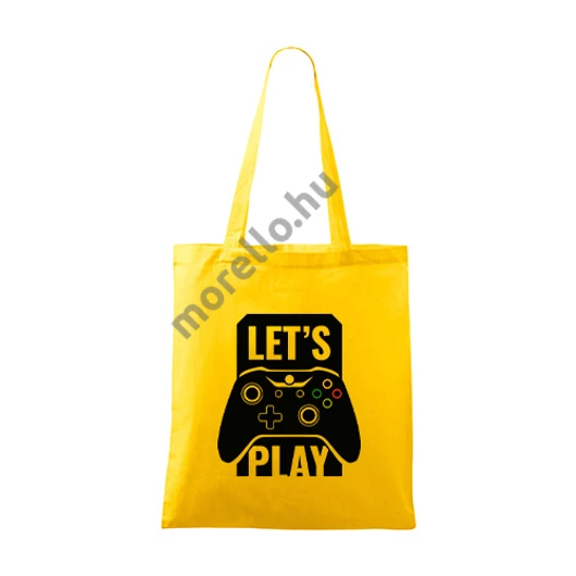 Lets play bevásárlótáska unisex sárga uni