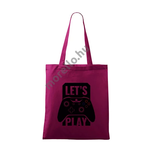 Lets play bevásárlótáska unisex fukszia
