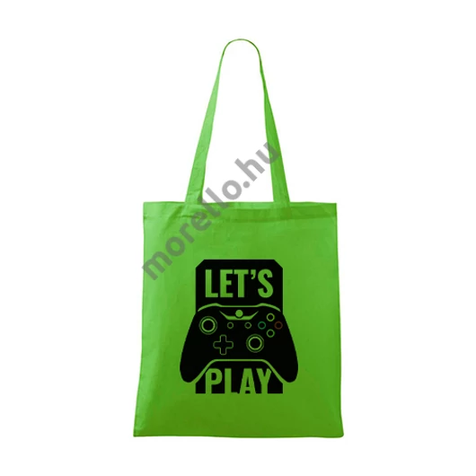 Lets play bevásárlótáska unisex almazöld uni