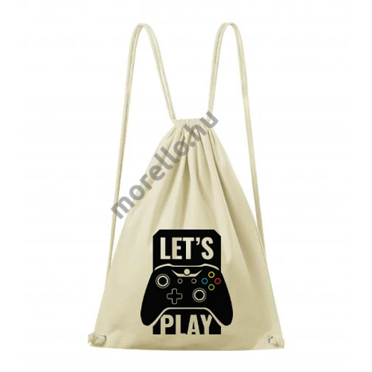 Lets play hátizsák unisex natúr uni
