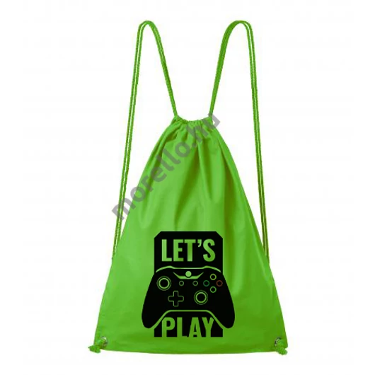 Lets play hátizsák unisex almazöld uni