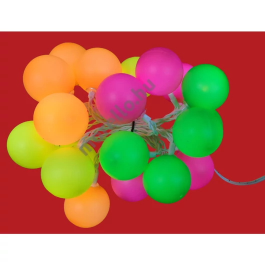 XMAS GÖMBFÜZÉR PINGPONG 3m/20L*