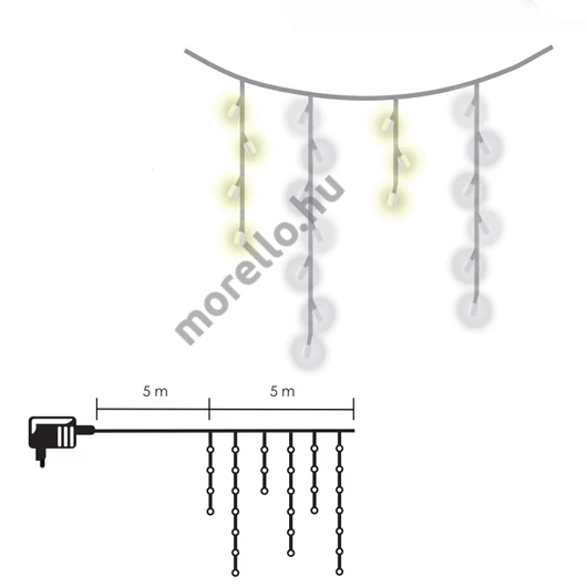 XMAS JÉGCSAP 300LED 5m*