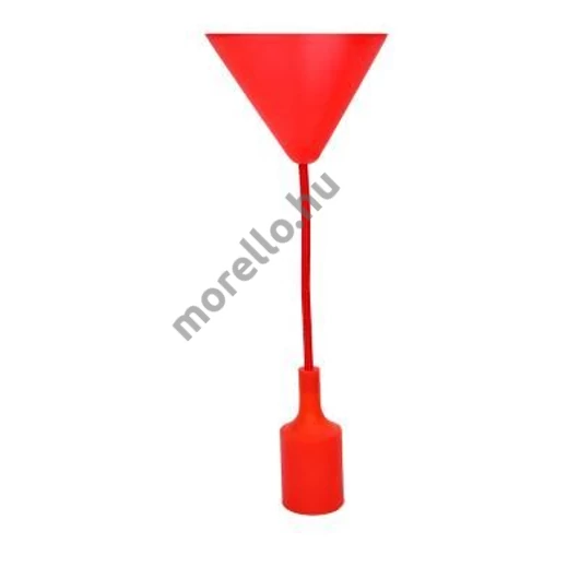 FÜGGESZTÉK E27 TEXIL PIROS