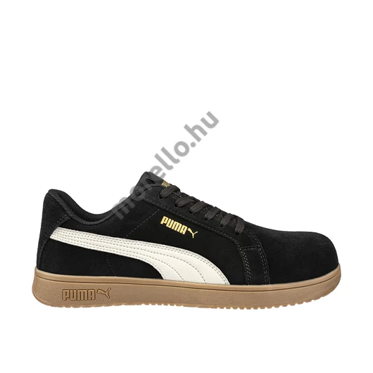 Puma ICONIC BLK/GUM low S1PL ESD munkavédelmi cipő 36