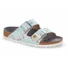 Kép 1/3 - BIRKENSTOCK Arizona Birko-Flor ESD munkavédelmi papucs, szűkített, türkiz/virág 35