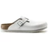 Kép 2/3 - BIRKENSTOCK Boston Super Grip Natural Leather munkavédelmi papucs, szűkített, fehér 35