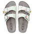 Kép 3/3 - BIRKENSTOCK Arizona Birko-Flor ESD munkavédelmi papucs, szűkített, türkiz/virág 35