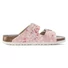 Kép 2/3 - BIRKENSTOCK Arizona Birko-Flor ESD munkavédelmi papucs, szűkített, rózsaszín/virág 35