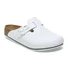 Kép 1/3 - BIRKENSTOCK Boston PRO Natural Leather munkavédelmi papucs, szűkített, fehér 35