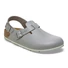 Kép 1/3 - BIRKENSTOCK Tokio PRO Natural Leather munkavédelmi papucs, szűkített, szürke 35