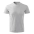Kép 1/5 - V-neck póló unisex világosszürke melírozott S