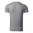 Kép 2/3 - Slim Fit V-neck póló férfi sötétszürke melírozott S