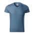 Kép 1/3 - Slim Fit V-neck póló férfi farmerkék S