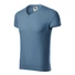 Kép 3/3 - Slim Fit V-neck póló férfi farmerkék S